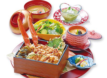 かに天重ランチ